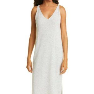 Gray Grey Recycled Cashmere Tank Midi Dress S